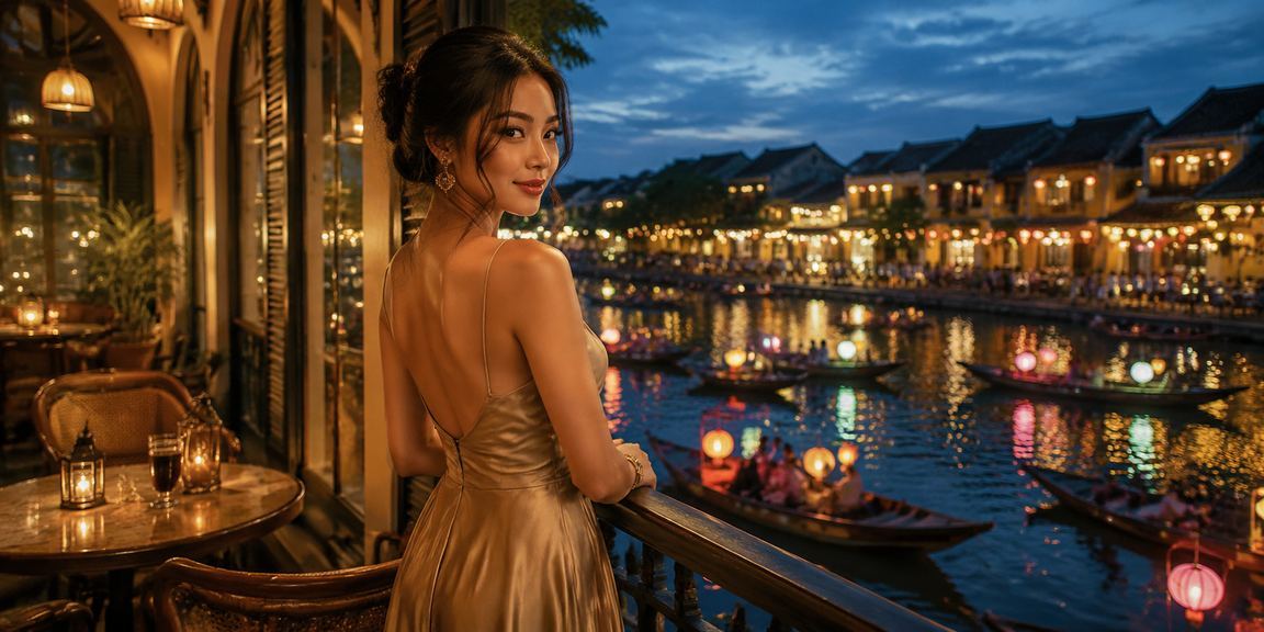Người dùng tại Hội An vừa thưởng thức cà phê vừa xem kèo cá cược bóng đá trên điện thoại